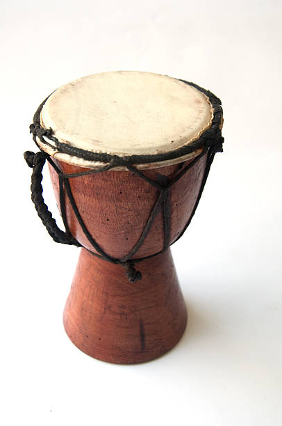 istock Toy -african drum isolated on a white background 470006236