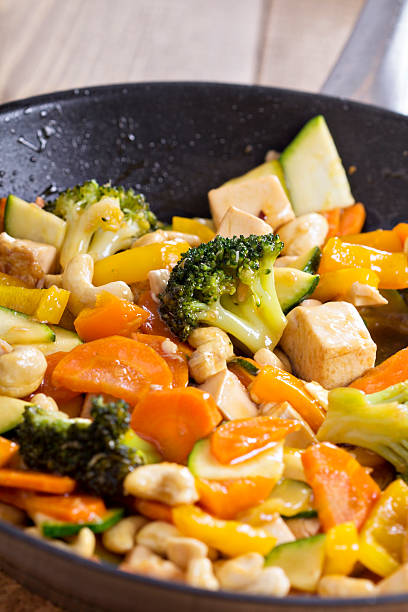 istock Tofu stir fry with vegetables 470006355