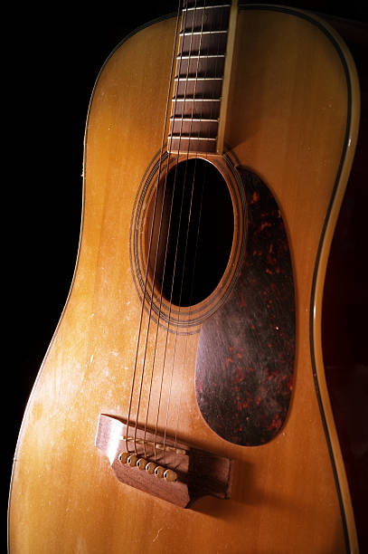 istock Wooden acoustic guitar,still life. 470006358