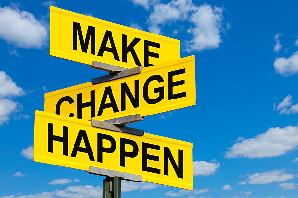 istock Make Change Happen Street Sign 470010453