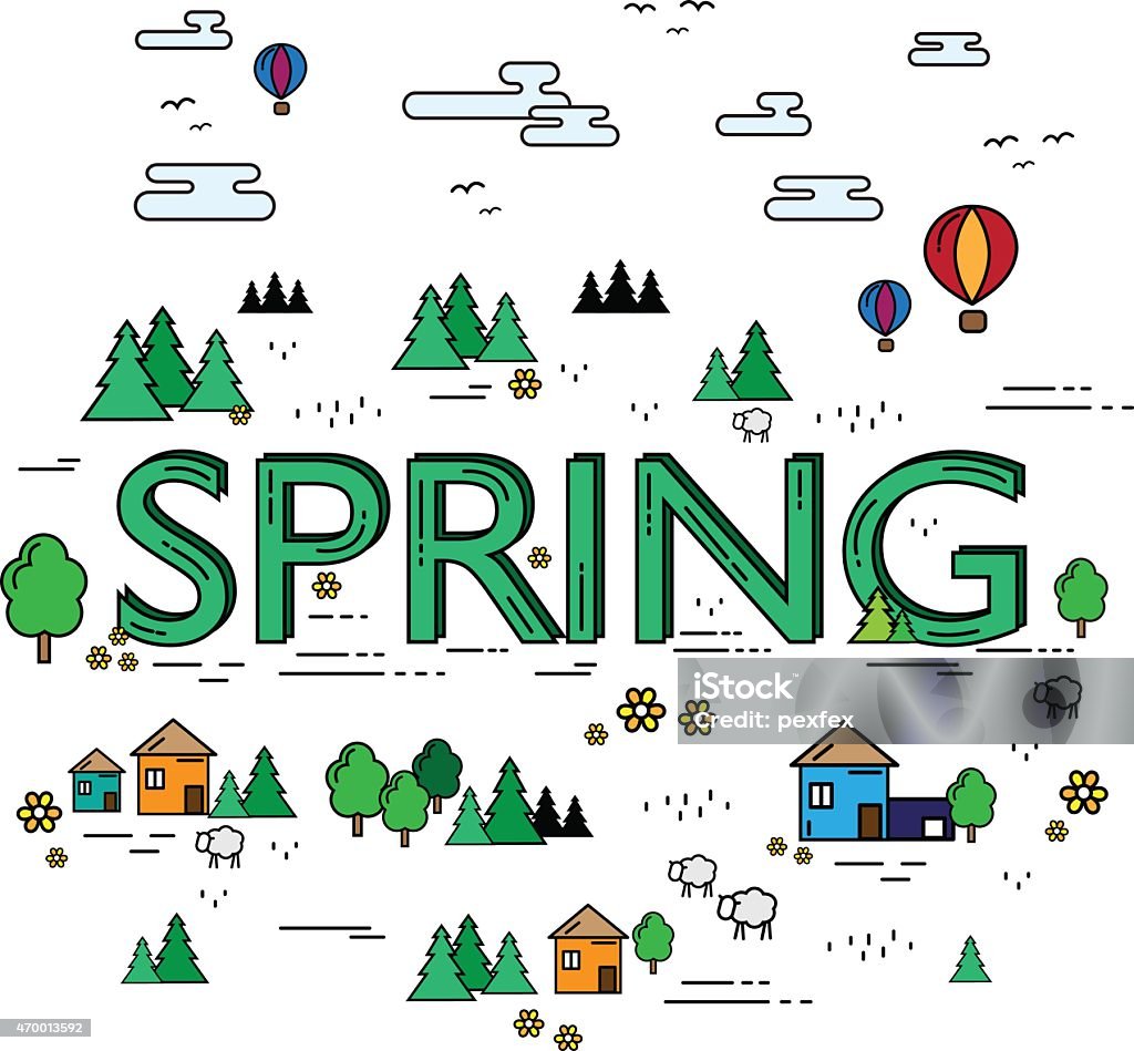 Spring Vector Stock Spring Vector Background Stock Illustration - Download Image Now - 2015 ...