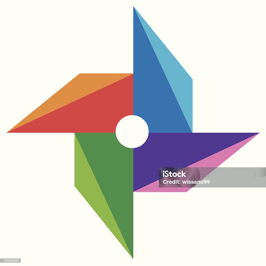 Vane Color Paper Vane Paper Full Color Vector Stock Illustration - Download Image Now ...