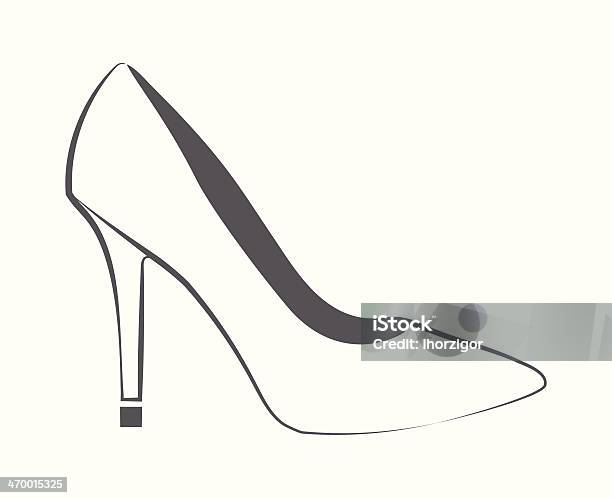 Womans Shoe Stock Illustration - Download Image Now - Drawing - Art Product, Sketch, Stiletto