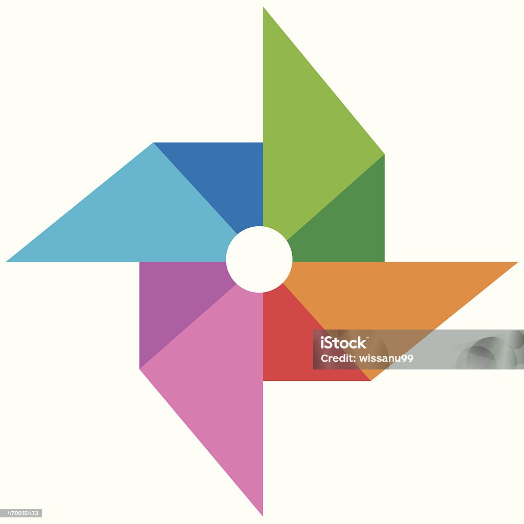 Vane Color Paper Vane Paper Full Color Vector Stock Illustration - Download Image Now ...