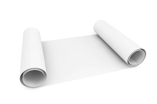 istock Blank blueprint roll of paper 470016308