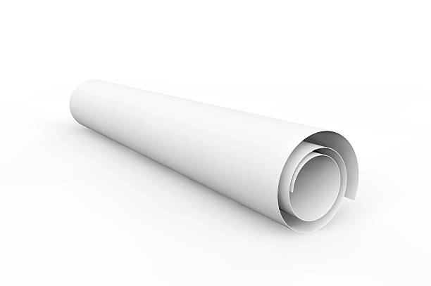istock Blank blueprint roll of paper 470016388