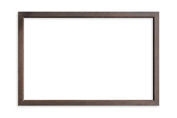 istock Blank wooden picture frame isolated on white background 470016972