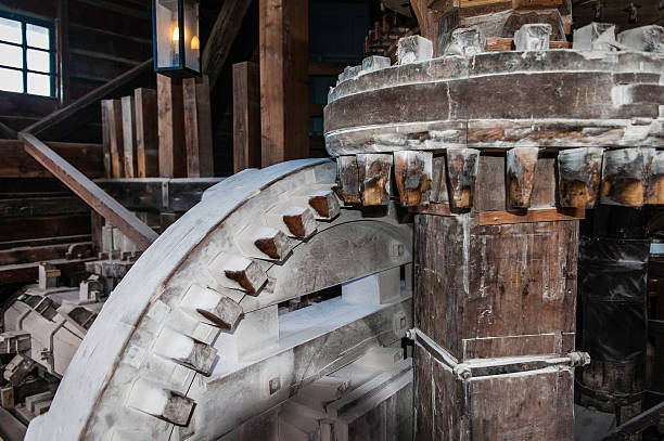 istock Wooden Gears of Windmill 470017294