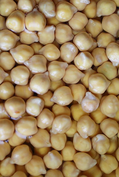 Chick peas close up