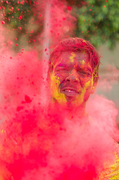 istock Indian Man Celebrating Holi 470021354