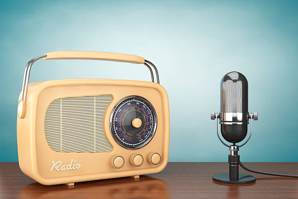 istock Retro Radio and Vintage Microphone 470023622