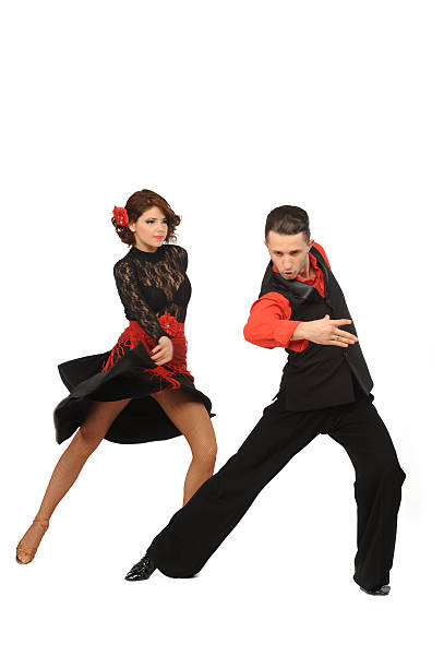 istock beautiful couple in the active ballroom dance 470023948