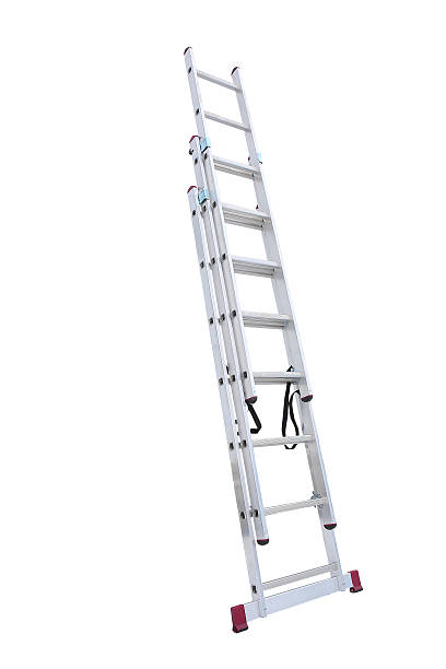 istock Aluminum metal step-ladder 470031996