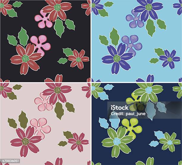 Seamless Floral Pattern Stock Illustration - Download Image Now - Backgrounds, Floral Pattern, Flower