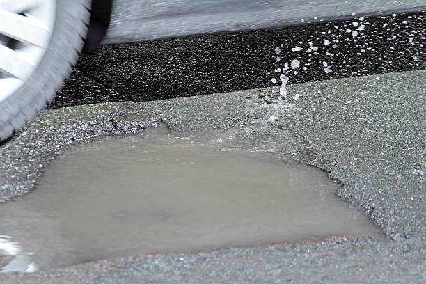 istock Pothole Hazard On A City Street 470036134