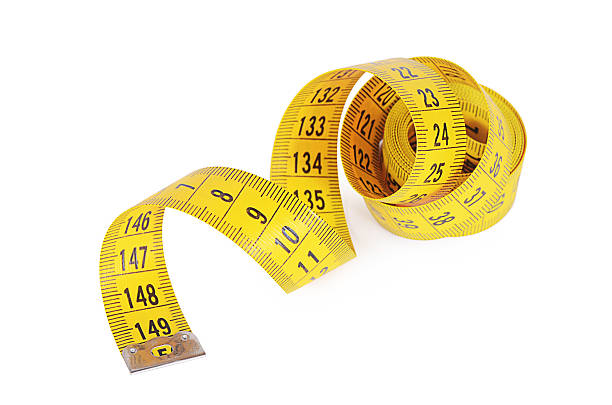 istock Measuring tape isolated on white background 470036528
