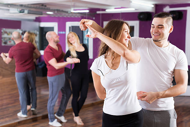 istock Couples enjoying of partner dance 470037042