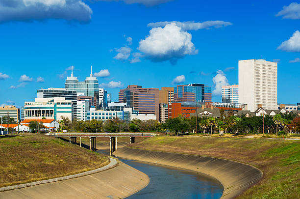 istock Texas Medical Center skyline and clouds 470037402