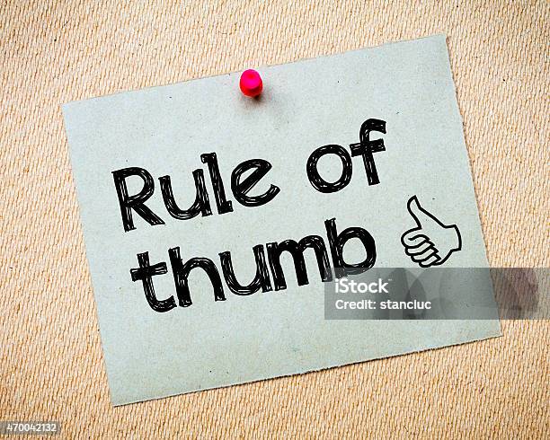 Rule Of Thumb Stock Photo - Download Image Now - Thumb, Ruler, 2015