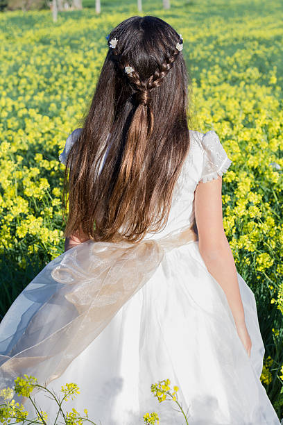 istock Girl with communion dress 470043954
