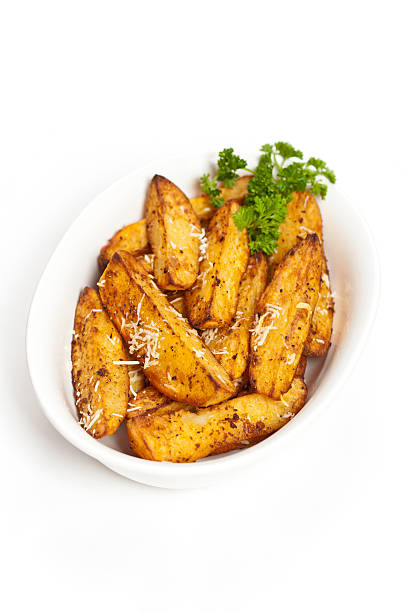 istock Baked Potato Wedges With Parmesan 470047508