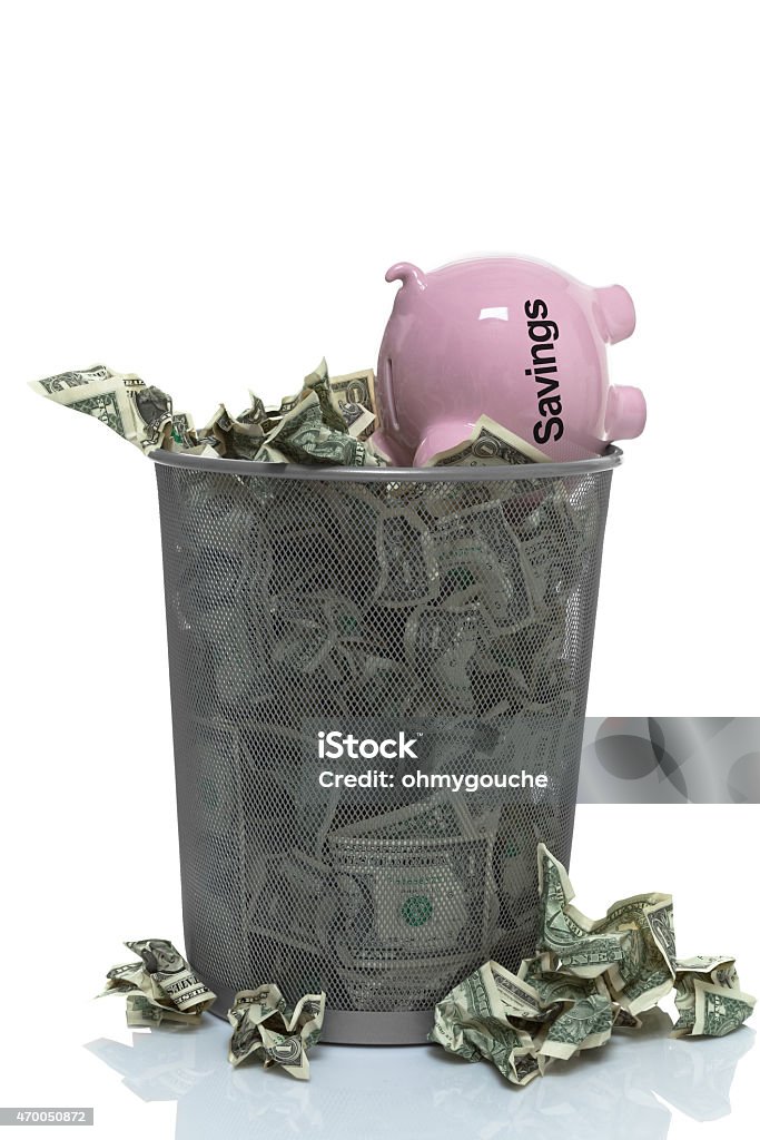 Werfen Sie Ihre Ersparnisse - Lizenzfrei Inflation Stock-Foto