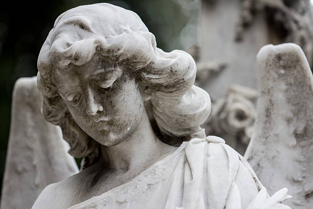 istock Sad female angel 470051306