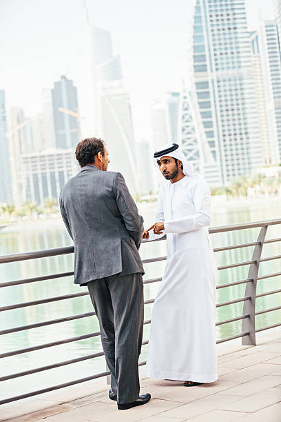 istock Businessmen in Dubai making business 470054508