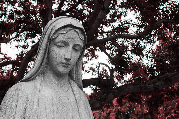 Virgin Mary Statue stock photo