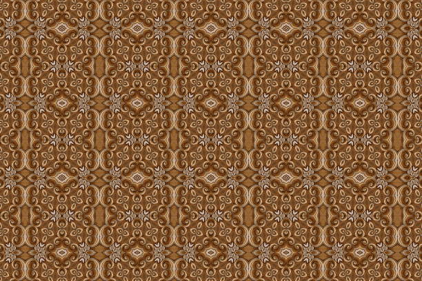 istock Carved wood wall close 470057352