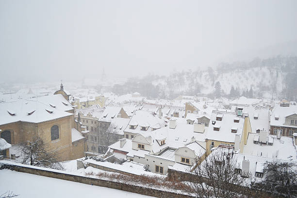 istock Cityscape of Prague at winter 470058077