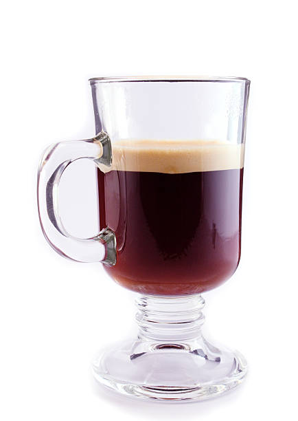 istock Coffee in a glass isolated on white 470061277