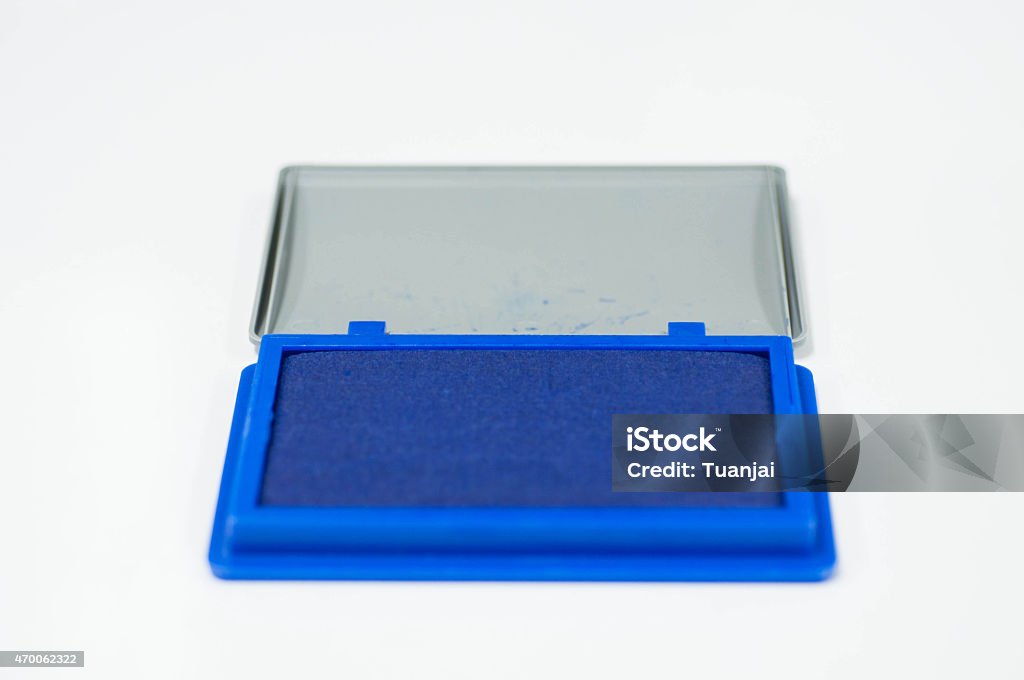 Rubber Stamp And Blue Color Inkpad Stock Photo - Download Image Now - Ink  Pad, Blue, 2015 - iStock