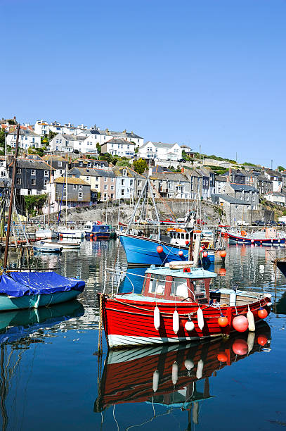 Mevagissy in Cornwall, England, UK stock photo