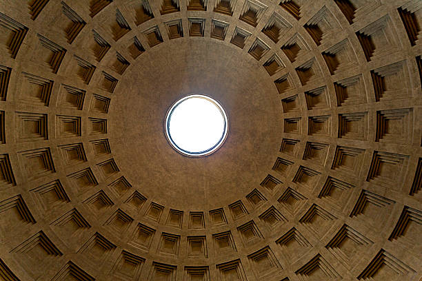 istock Ceiling inside the Pantheon building in Rome, Italy 470066088