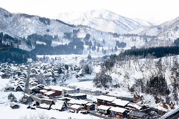 istock Shirakawa-go in winter season, Japan 470066496