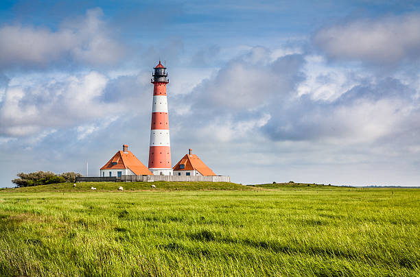 istock Landscape with lighthouse at North Sea 470066686