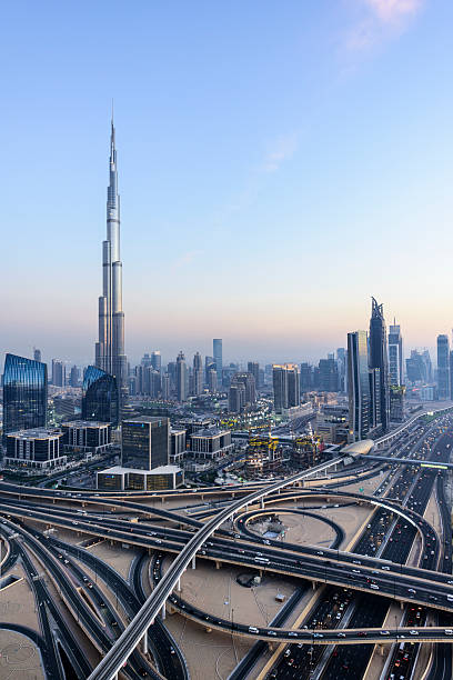 istock Downtown Dubai with Burj Khalifa and Sheikh Zayed Road 470070592
