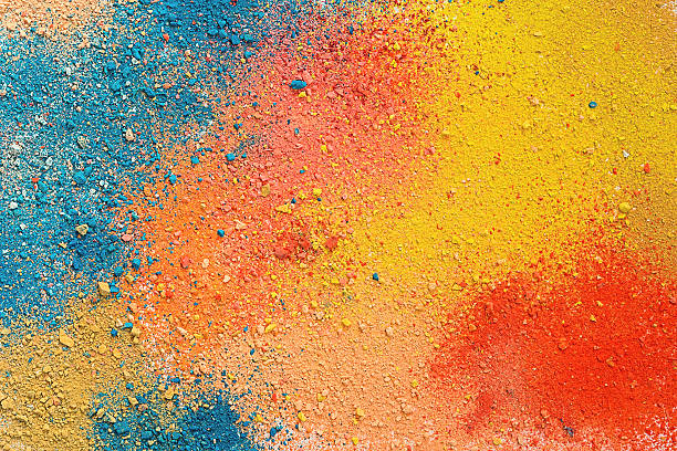 colorido pastel fundo de neve - pastel colored art and craft equipment pastel crayon horizontal - fotografias e filmes do acervo