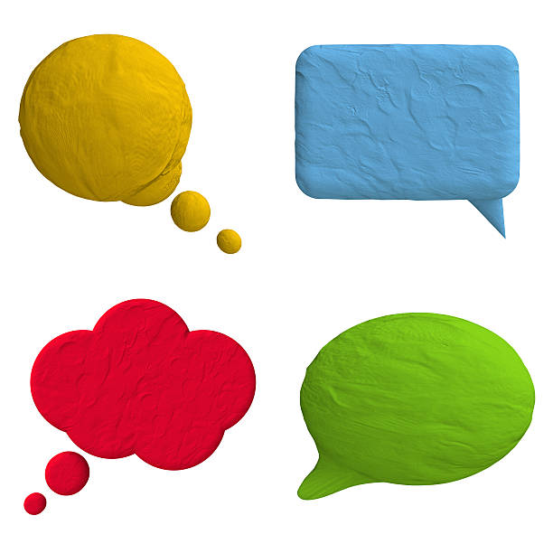 istock Speech bubble of plasticine or clay 470071540