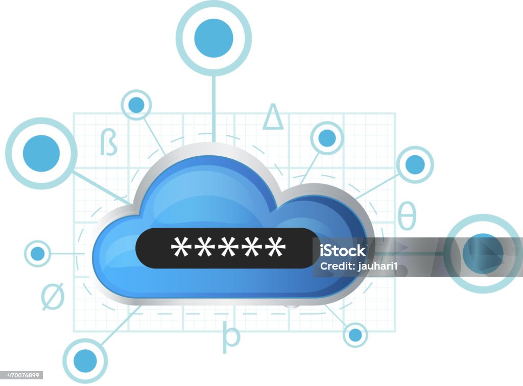 Secure Network Cloud Secure Cloud Network Stock Illustration - Download Image Now - Cloud ...