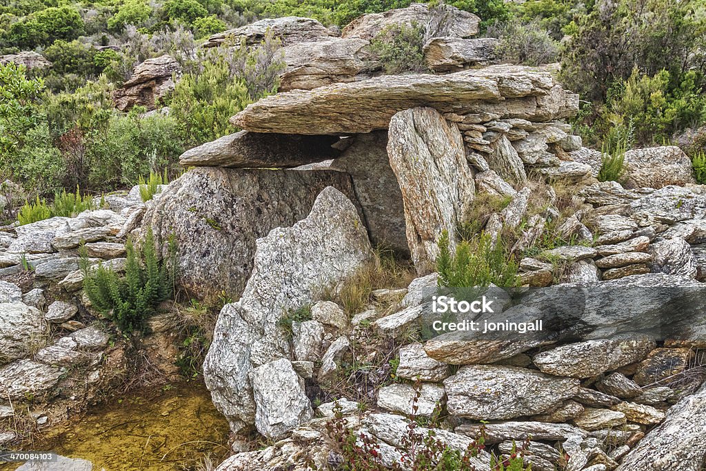 Hünengrab im Revincu in Korsika - Lizenzfrei Korsika Stock-Foto