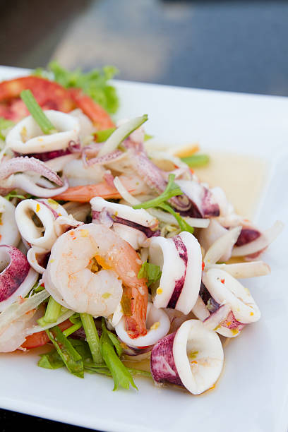 istock Thai spicy and sour seafood salad 470087031