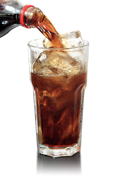 istock Full glass of cola, isolated on white background 470107420