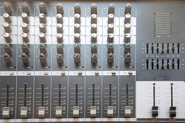 istock Large music mixer desk 470113458
