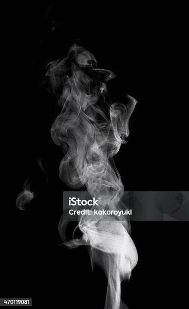 Steam Stock Photo - Download Image Now - Black Background, Smoke - Physical Structure, Abstract