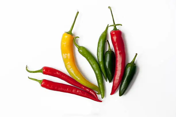Photo of Mix of fresh hot chili peppers