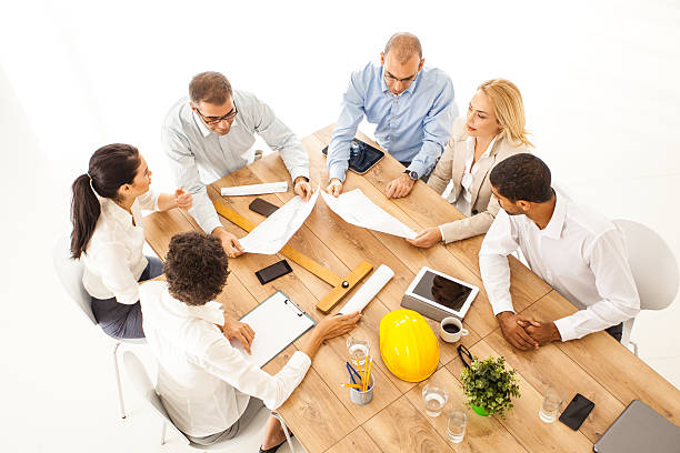istock Architects discussing during a business meeting 470121128