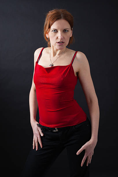 istock Beautiful woman doing different expressions in different sets of clothes 470121936