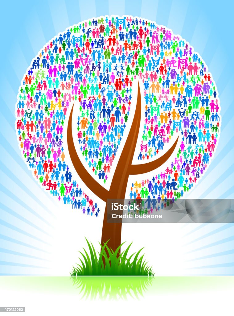 Pattern Background For Family Tree On Vector Family Pattern Background Stock Illustration - Download ...